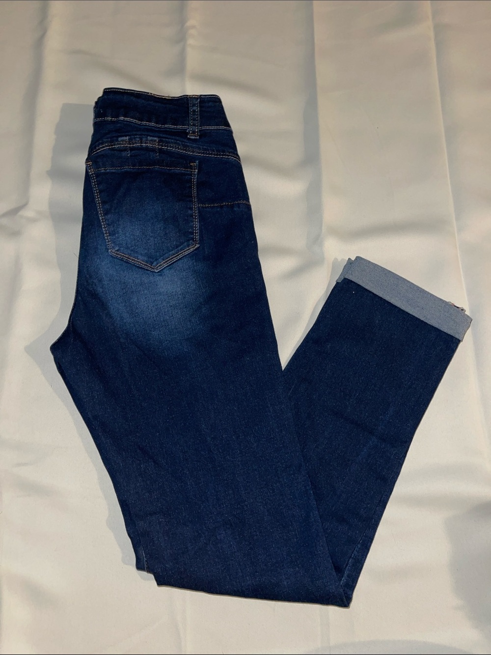 Wax Jean Women's Dark Blue Cropped Ankle Jeans